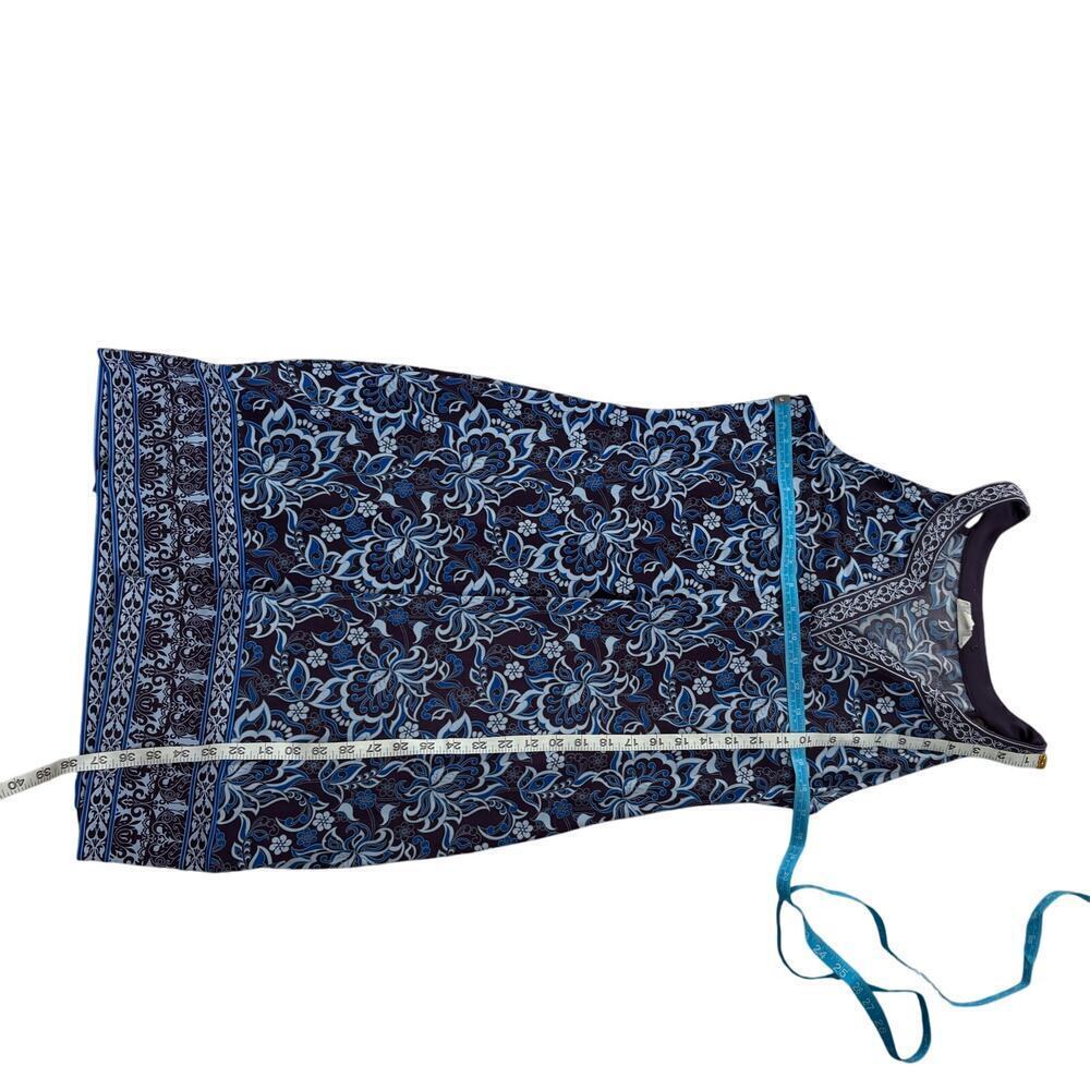 Wayward Grace sleeveless blue floral print dress size large boho resort chic - Picture 8 of 8